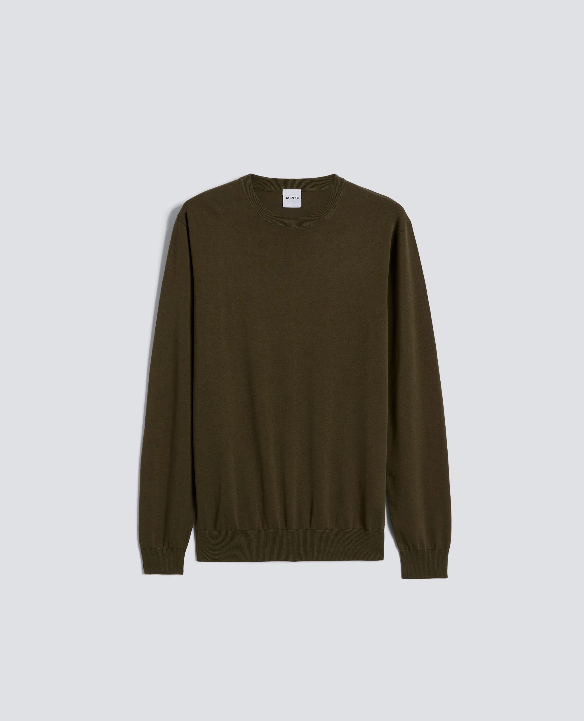 MAGLIA GIROCOLLO IN COTONE - MILITARE