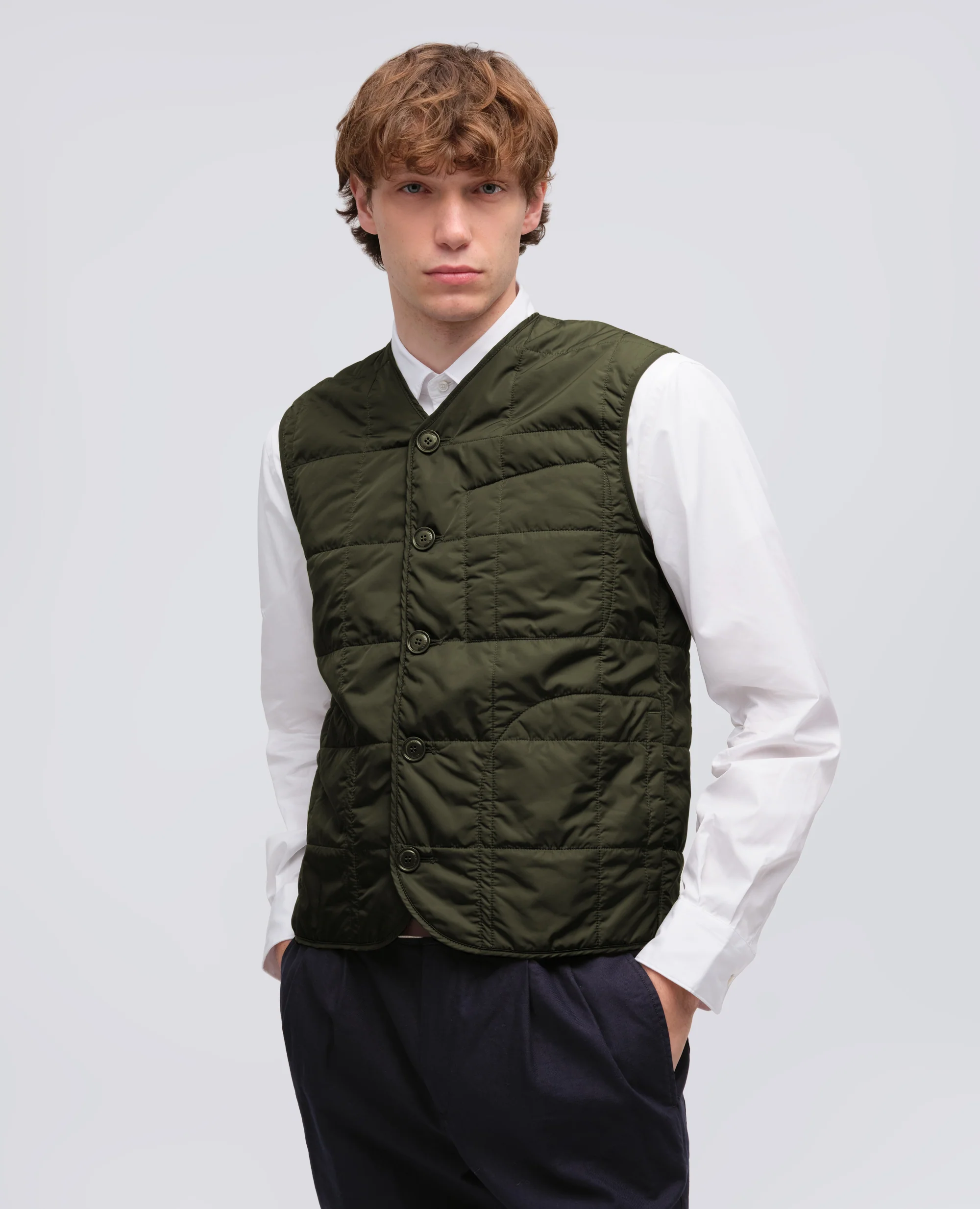 MINI FIELD JACKET IN GABARDINA DI COTONE - MILITARE - Image 5