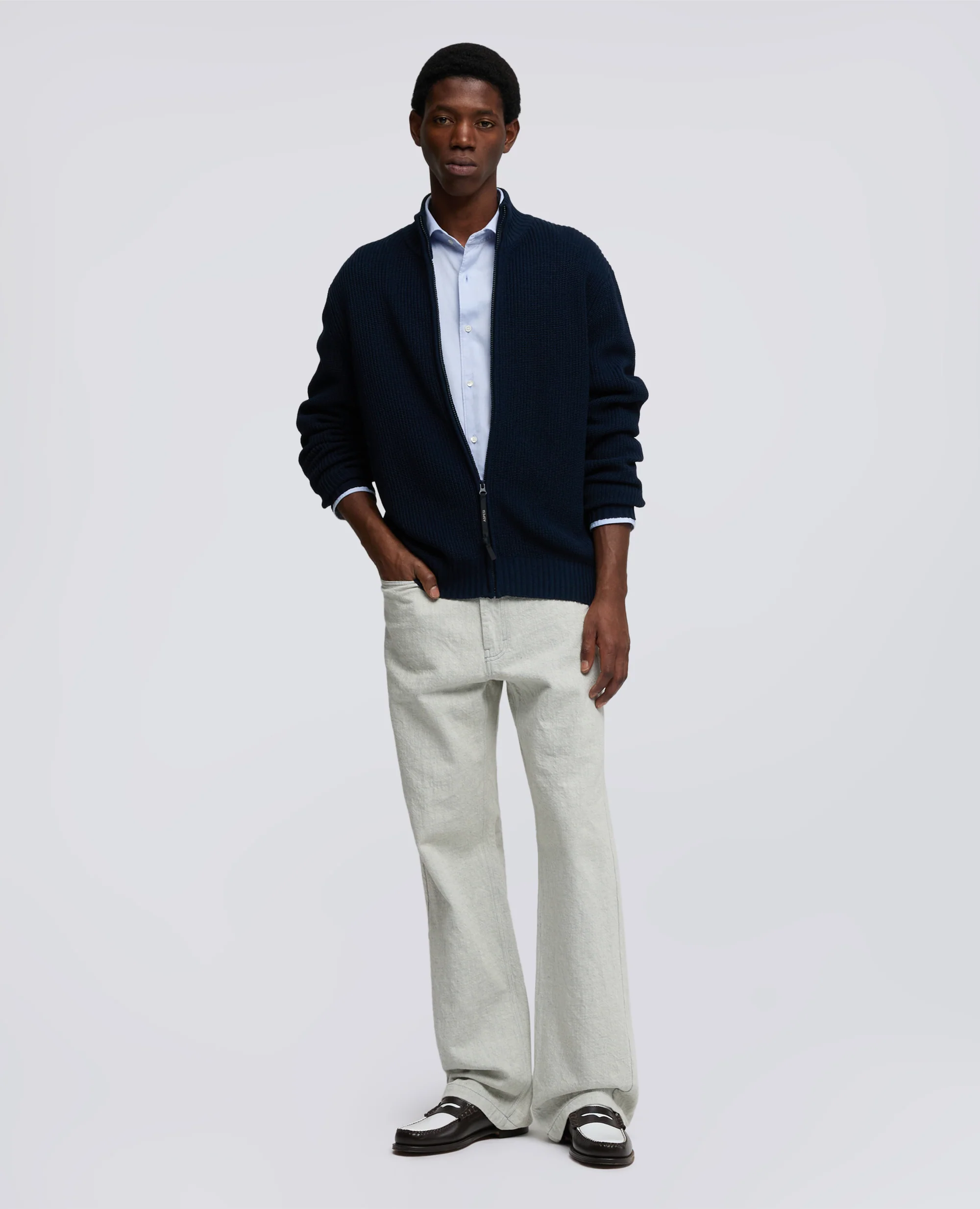 PANTALONE IN DENIM DI COTONE - SASSO - Image 2