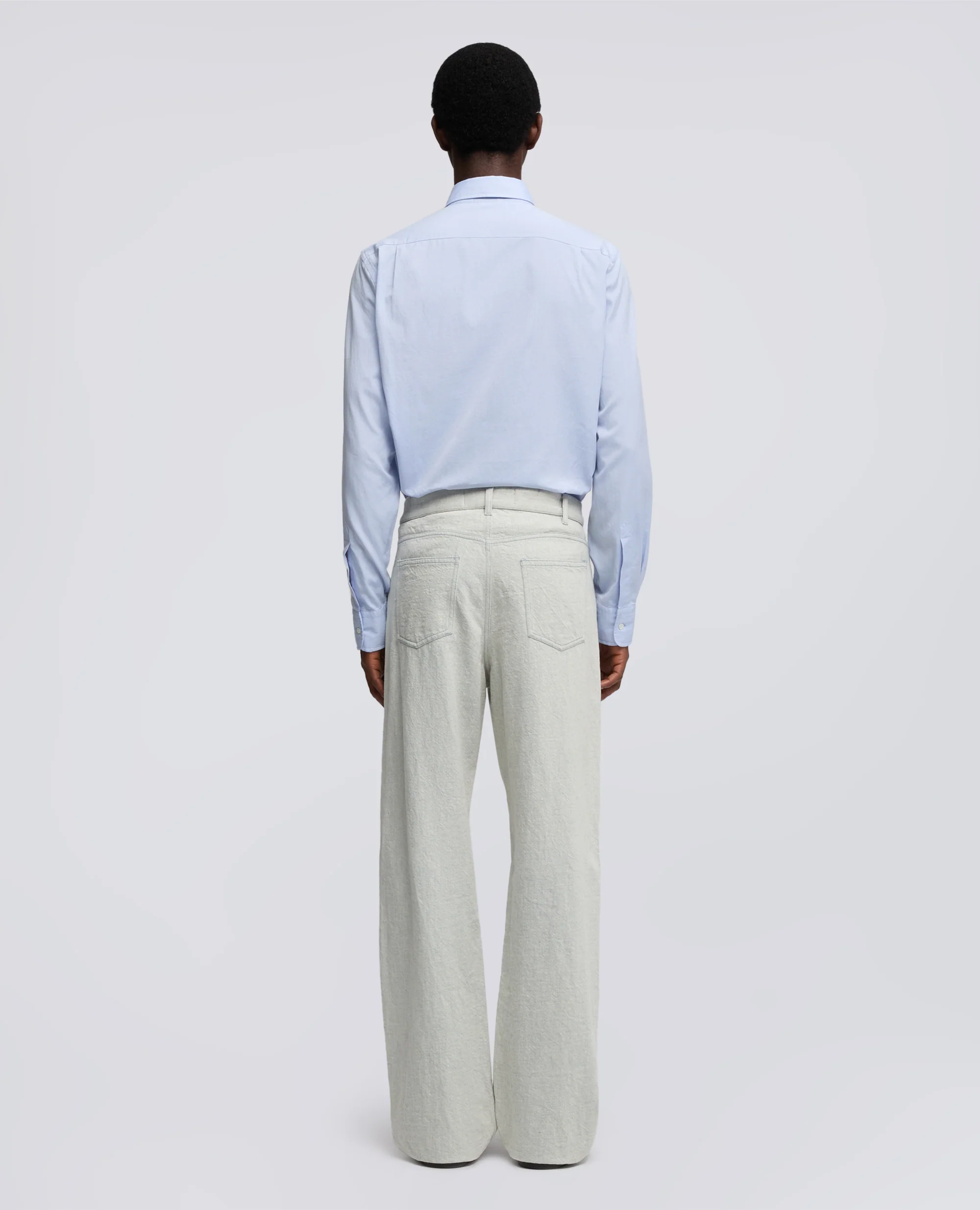 PANTALONE IN DENIM DI COTONE - SASSO - Image 3
