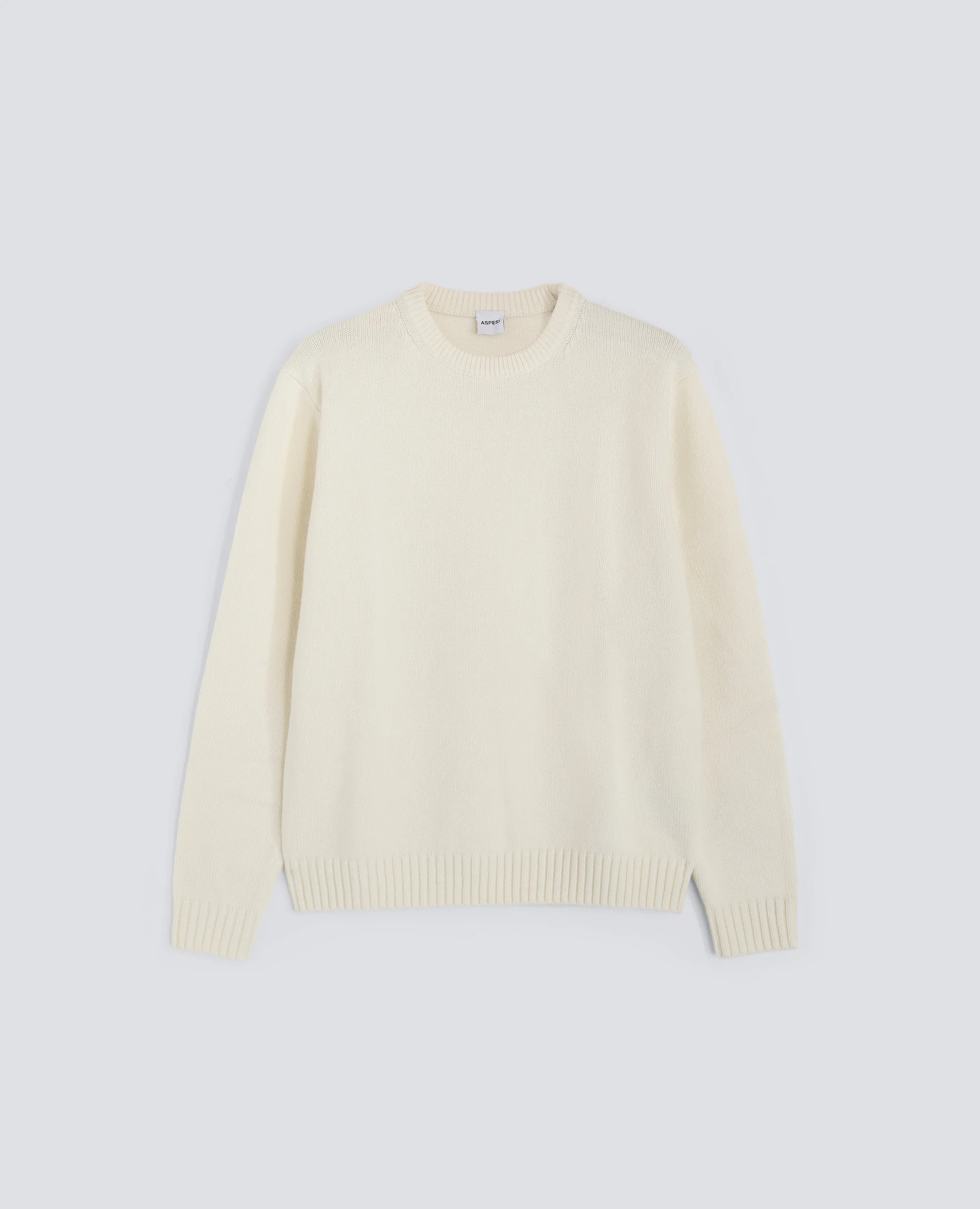 MAGLIA GIROCOLLO IN MISTO LANA - NATURALE