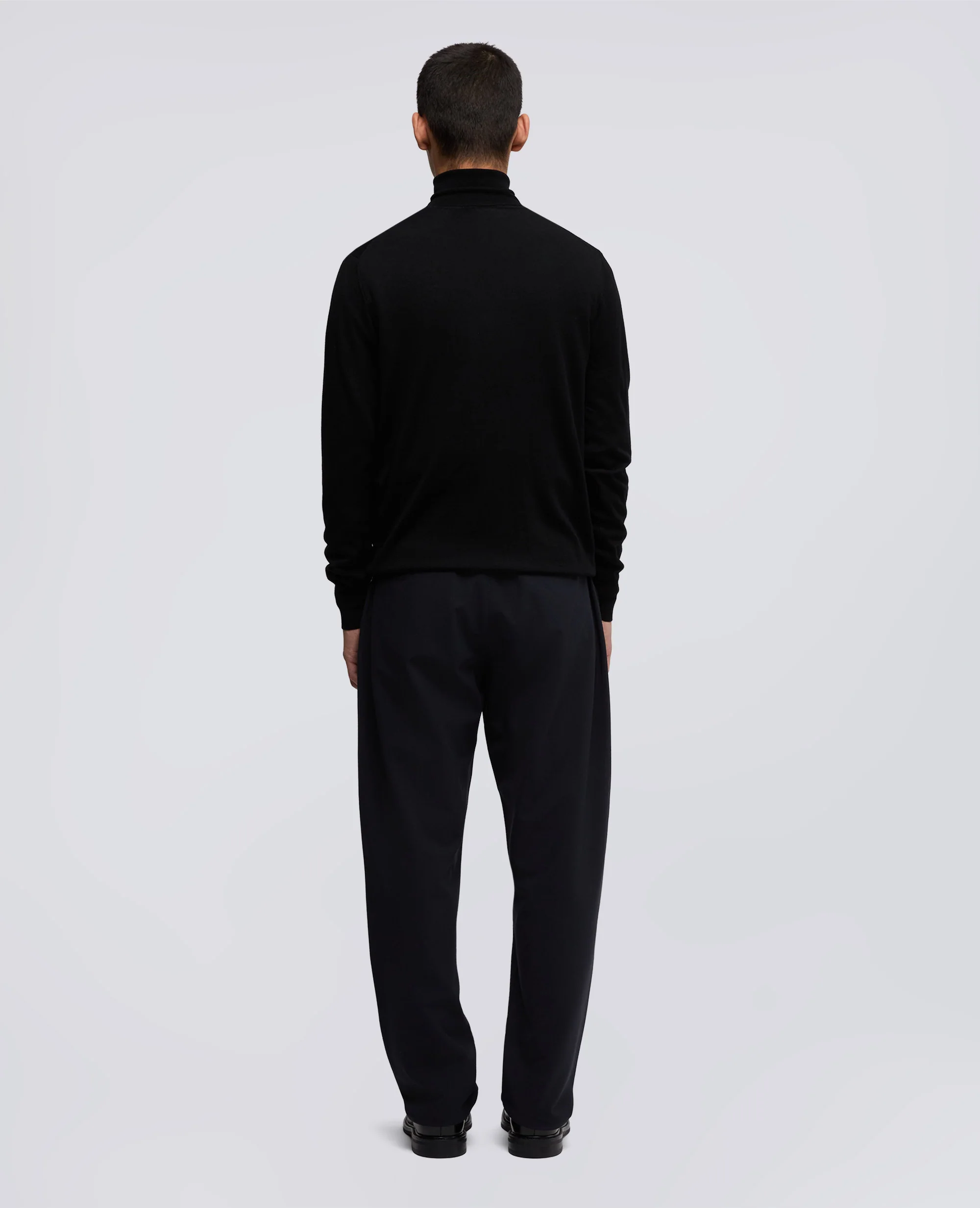 MAGLIA DOLCEVITA IN LANA MERINO - NERO - Image 3