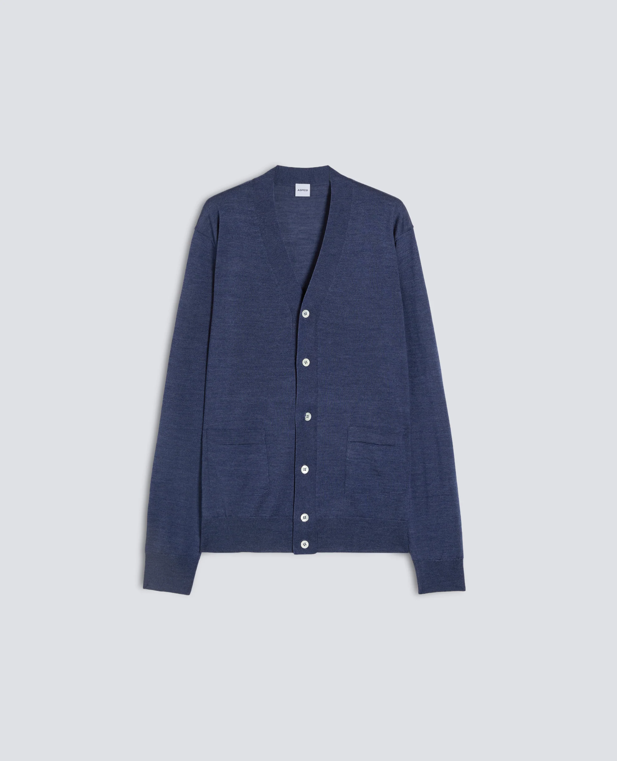 CARDIGAN IN LANA E SETA - AVIO