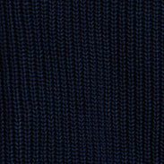 MAGLIA CON ZIP IN FILATO DI COTONE - NAVY - Image 4