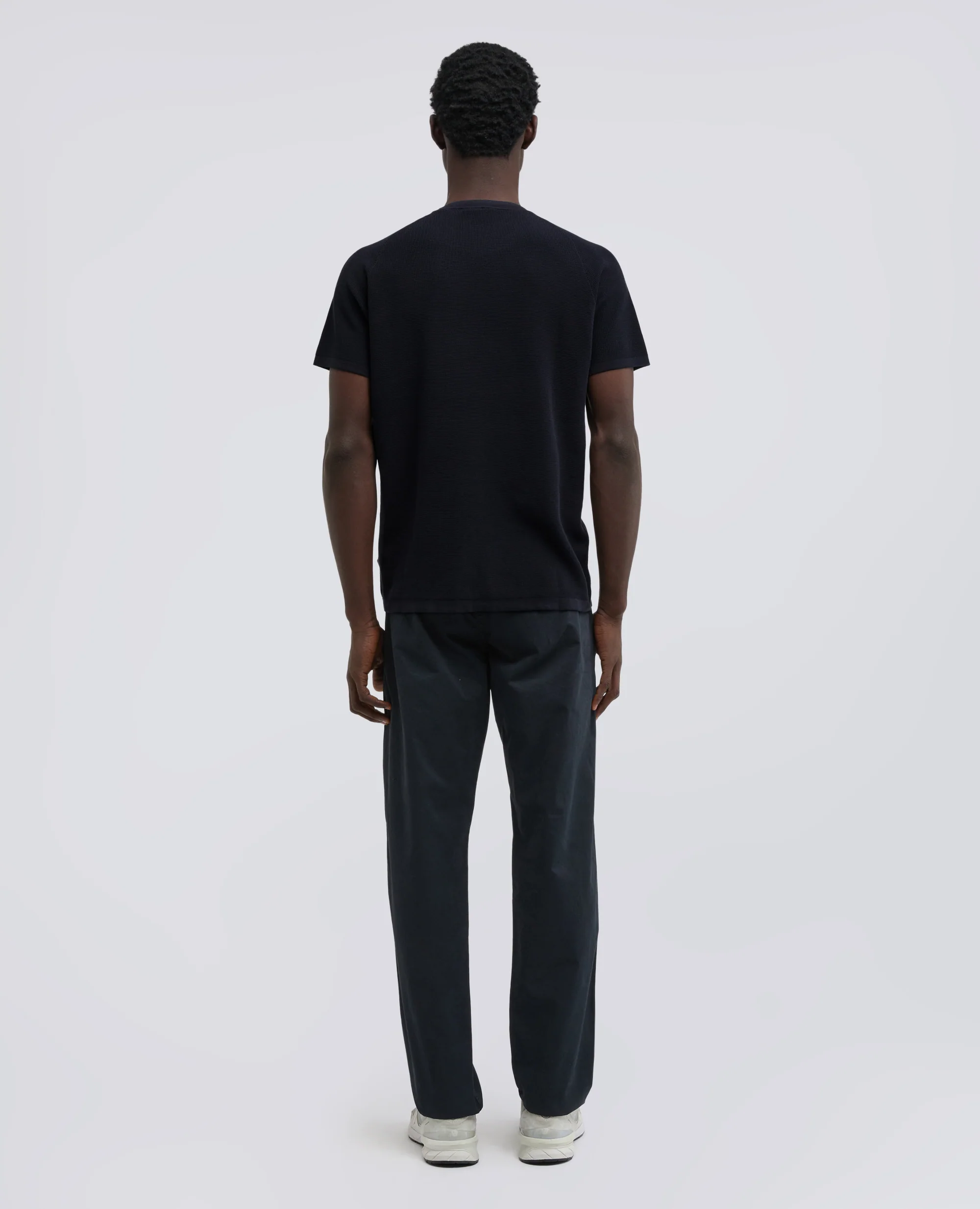 MAGLIA RAGLAN IN MICRO WAFFLE DI COTONE - NAVY - Image 3