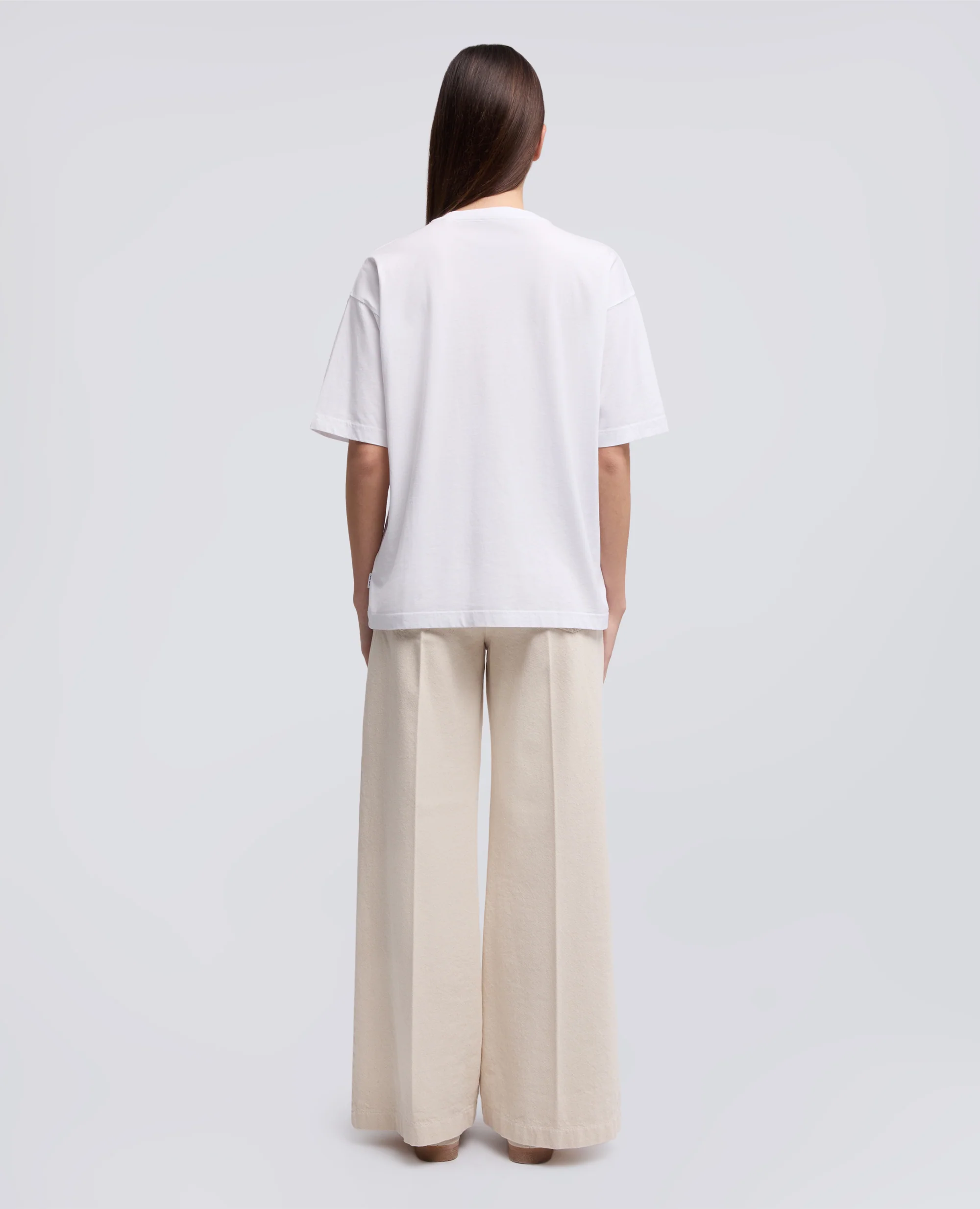 T-SHIRT IN JERSEY DI COTONE CON STAMPA "WRONG" - BIANCO - Image 3
