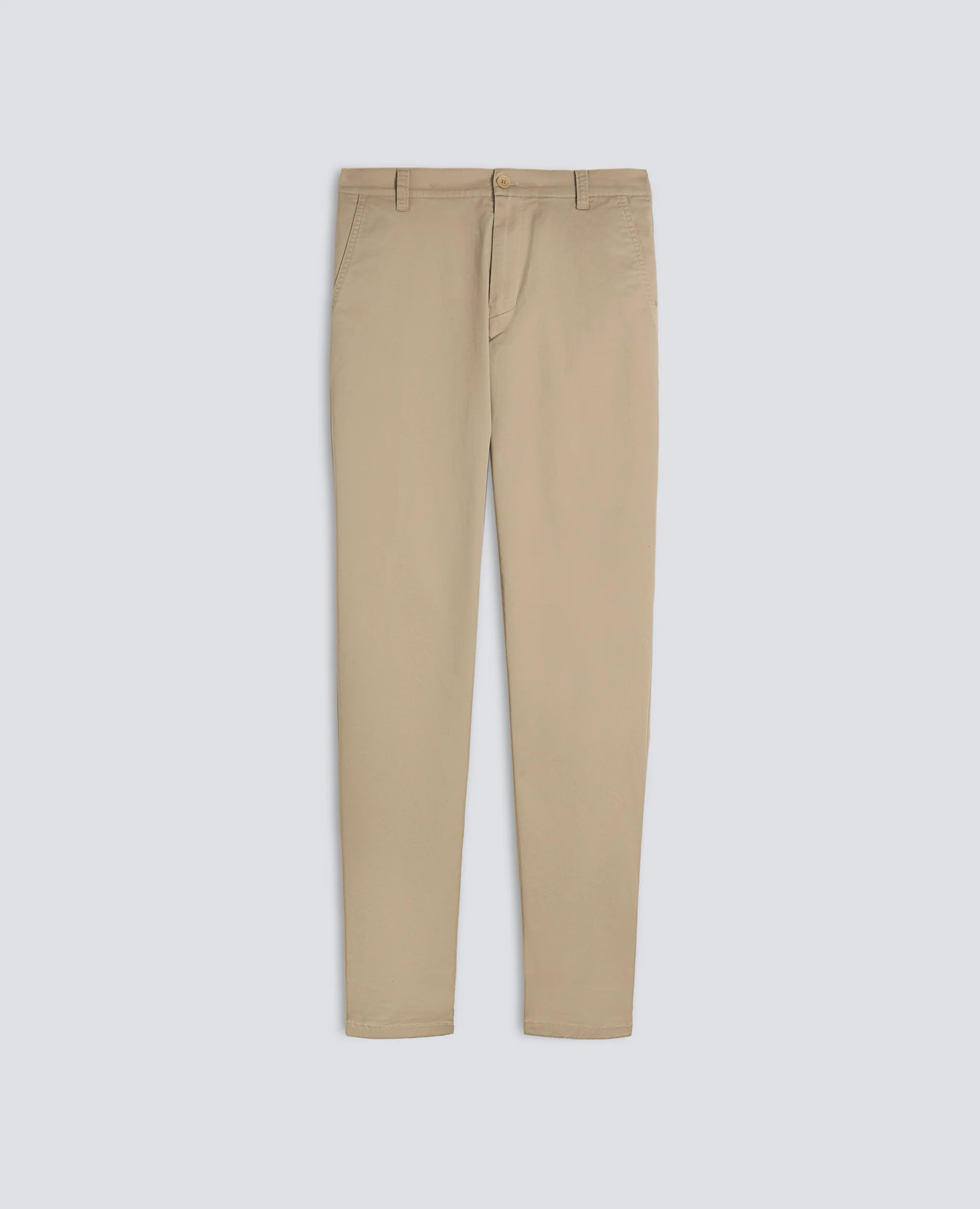 PANTALONE IN TWILL DI COTONE STRETCH - COLONIALE