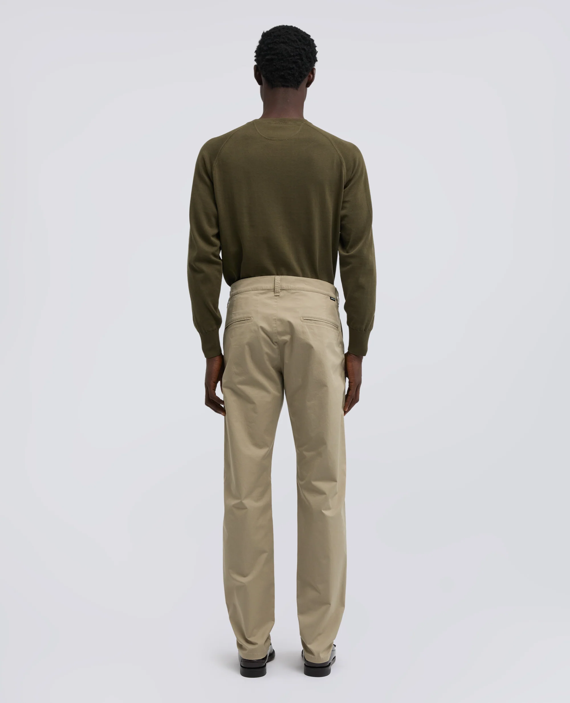 PANTALONE IN TWILL DI COTONE STRETCH - COLONIALE - Image 3