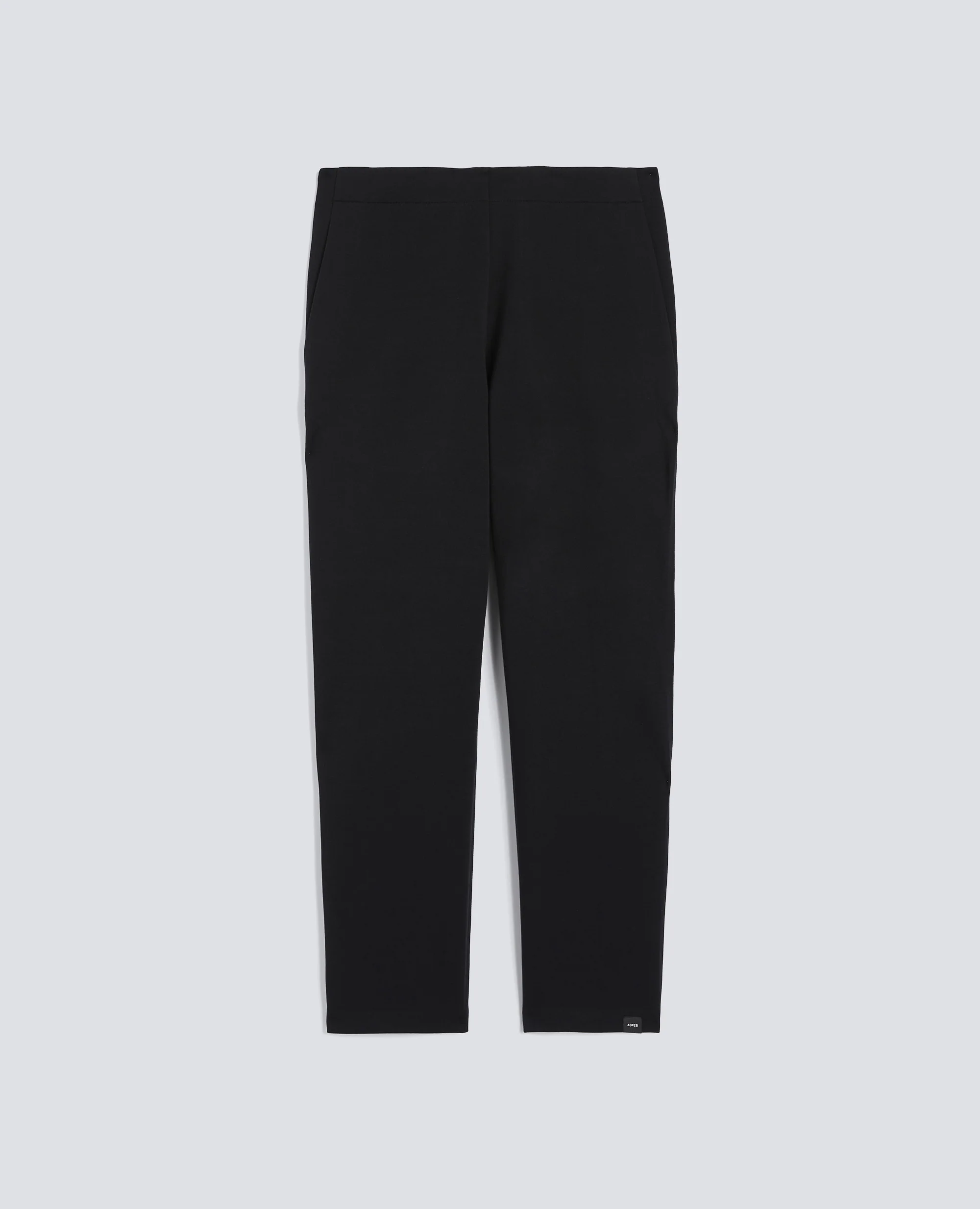 PANTALONE IN SCUBA DI COTONE POLY TECH - NERO