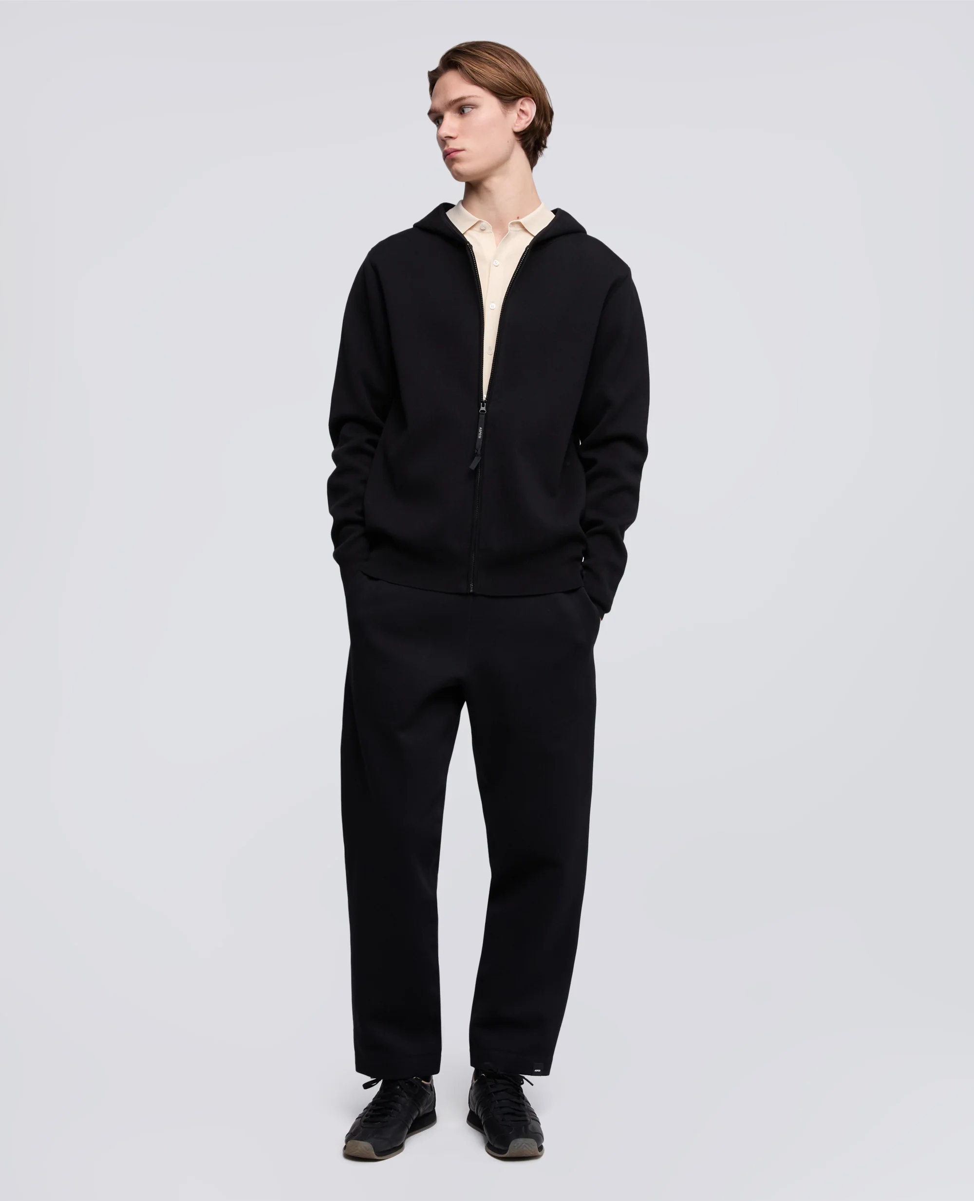 PANTALONE IN SCUBA DI COTONE POLY TECH - NERO - Image 2