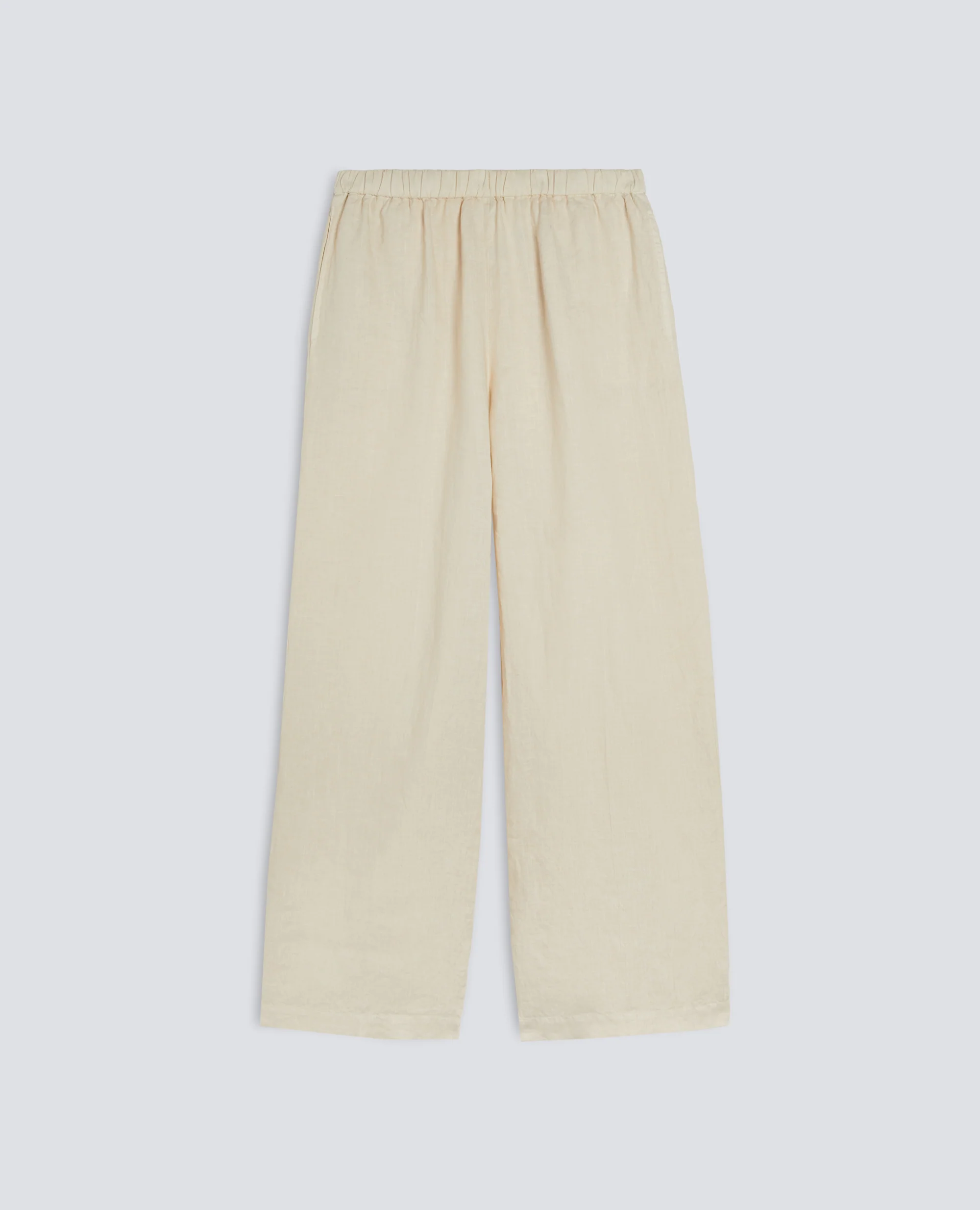 PANTALONE IN LINO - NATURALE
