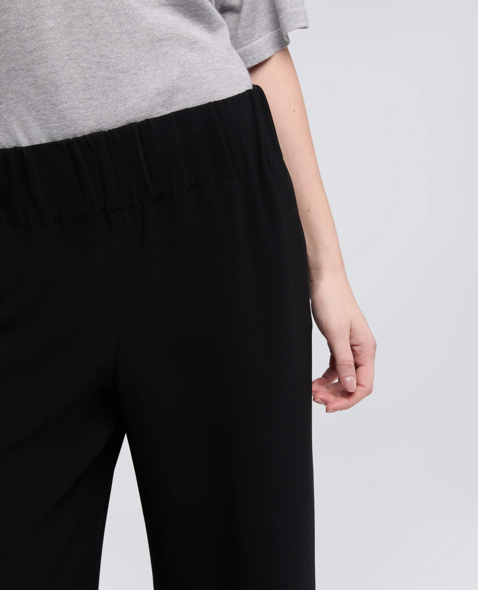 PANTALONE MOD.0112 IN TRIACETATO E POLIESTERE - NERO - Image 4