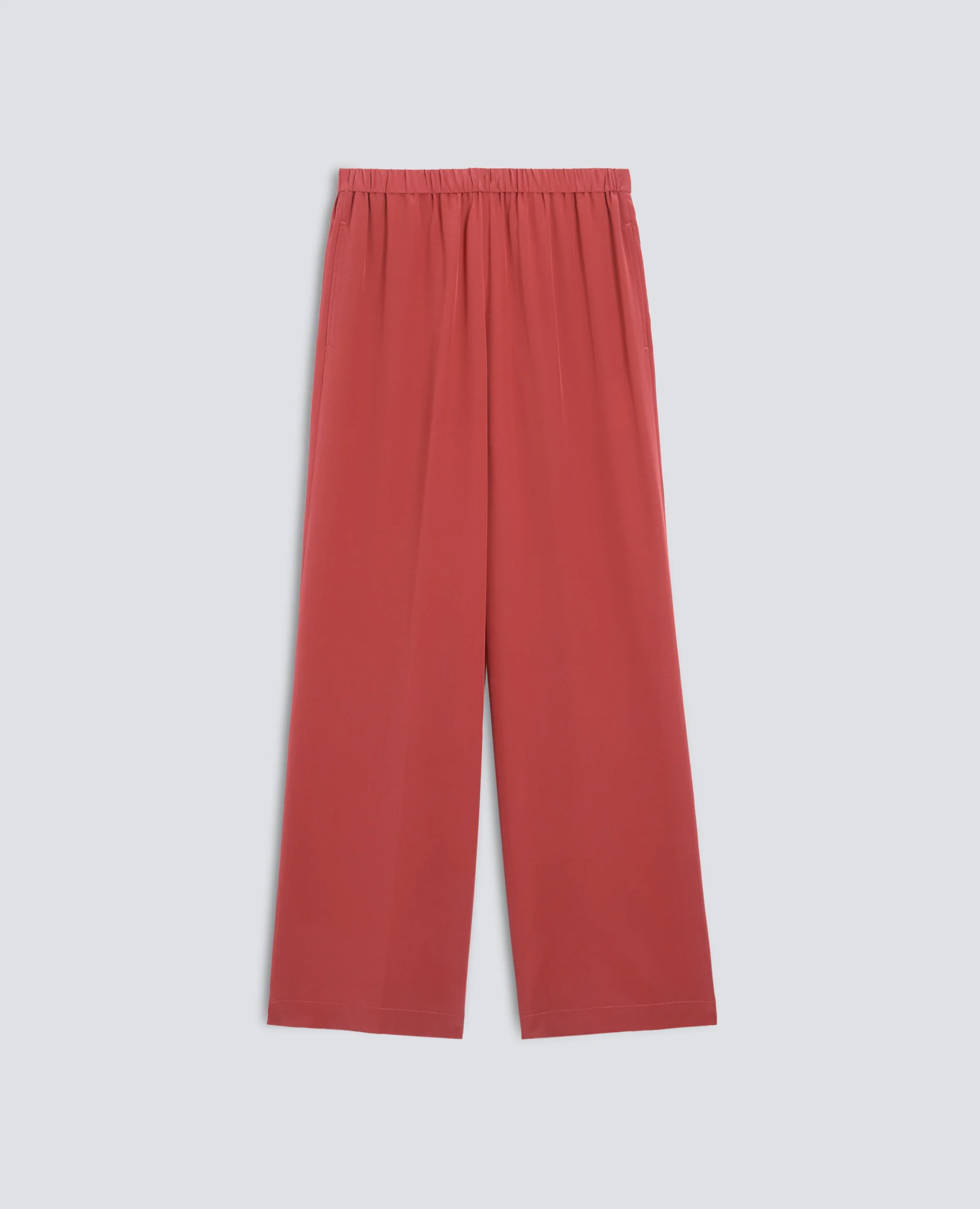 PANTALONE IN CREPE DE CHINE SETA - ARAGOSTA