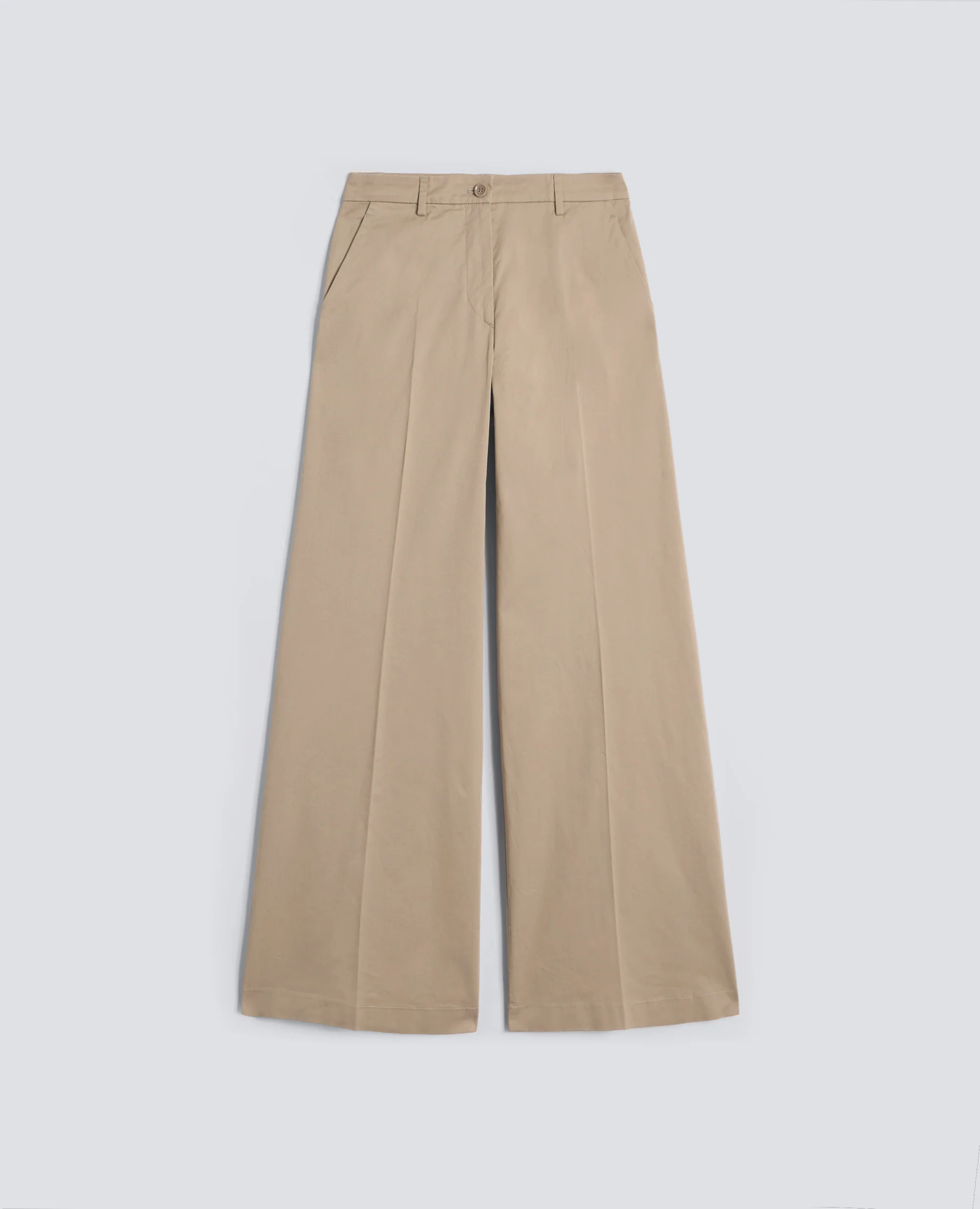 PANTALONE IN TWILL DI COTONE STRETCH - COLONIALE