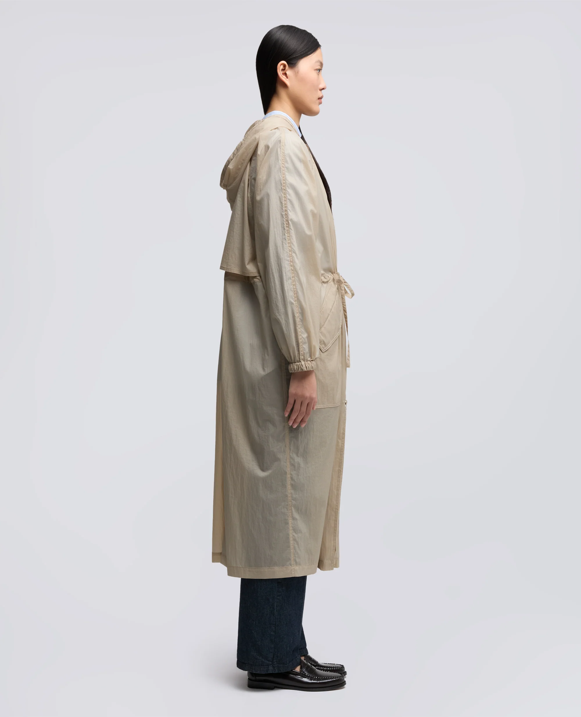 PARKA SFODERATO IN NYLON - SABBIA - Image 4