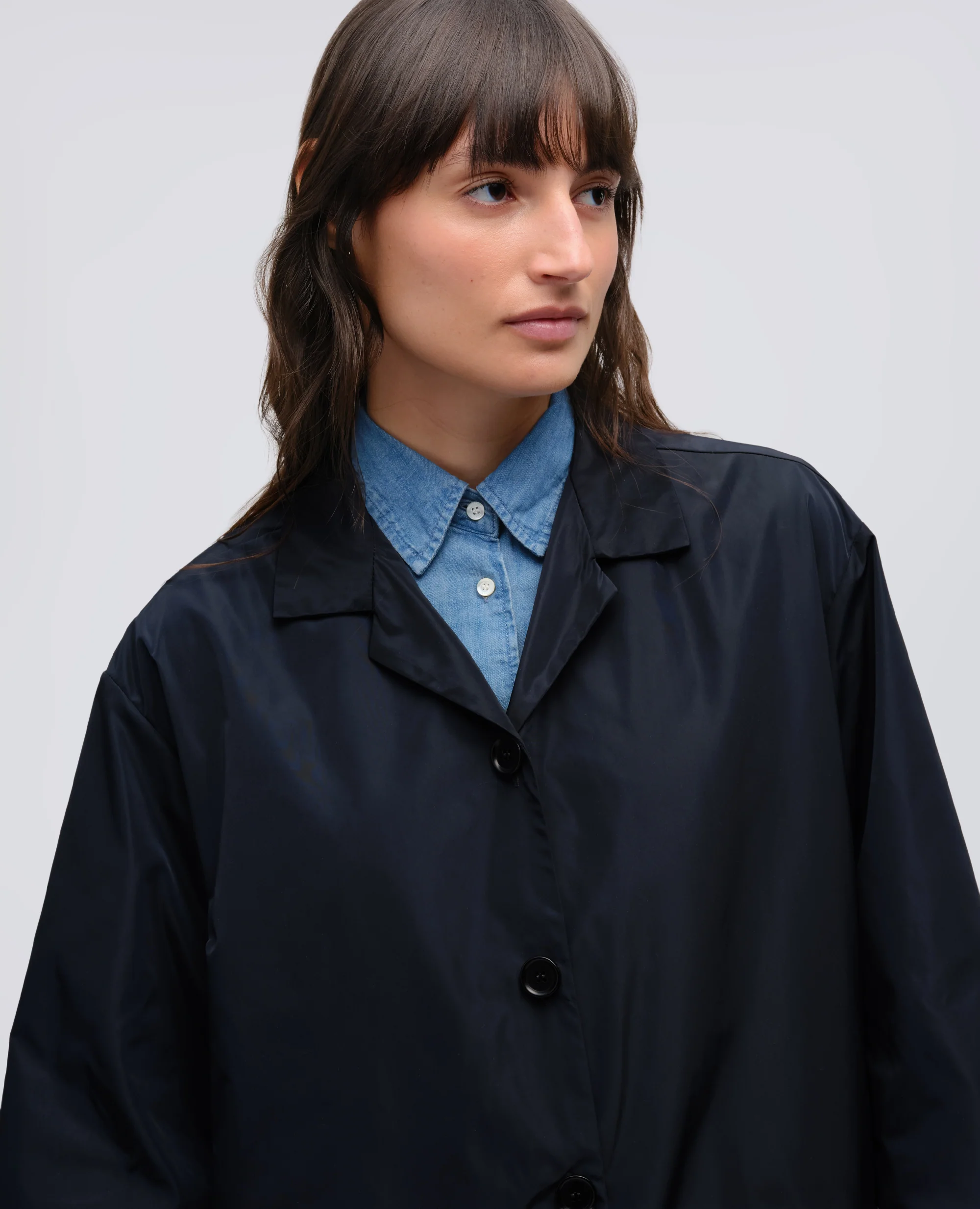 SOPRABITO IN TAFFETA TECNICO - BLU NERO - Image 4