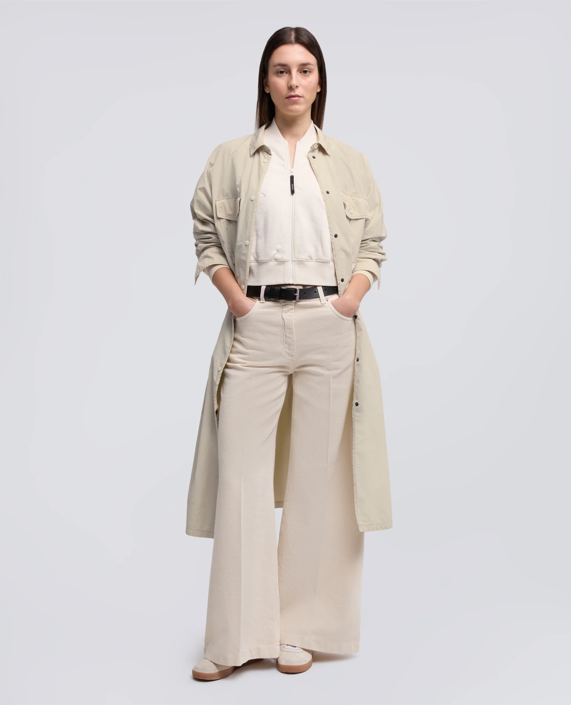 SOPRABITO MANTIDE IN POLIESTERE E NYLON - SASSO - Image 2