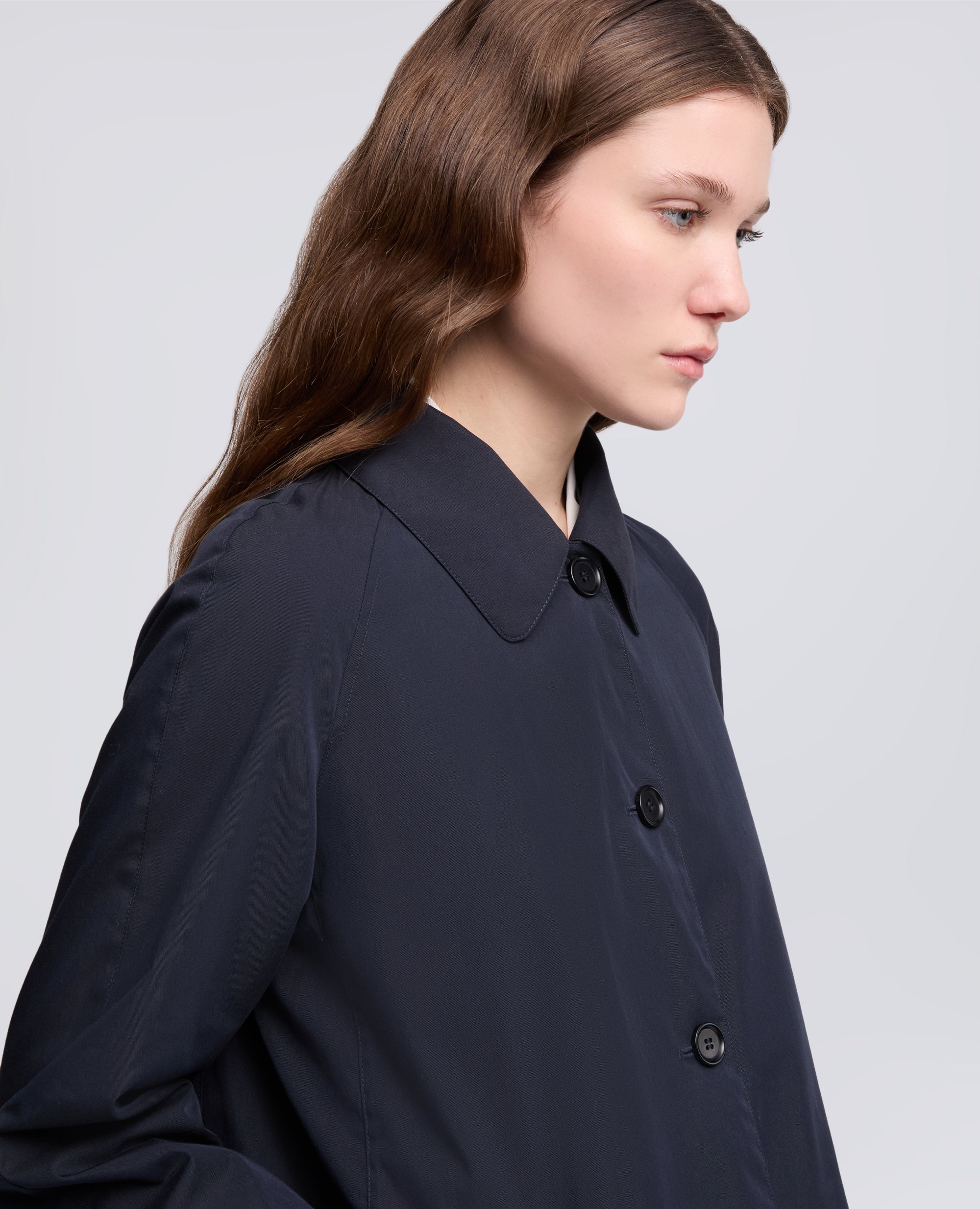 SOPRABITO REVERSIBILE IN TWILL DI COTONE POLIAMMIDE E NYLON - NAVY - Image 4
