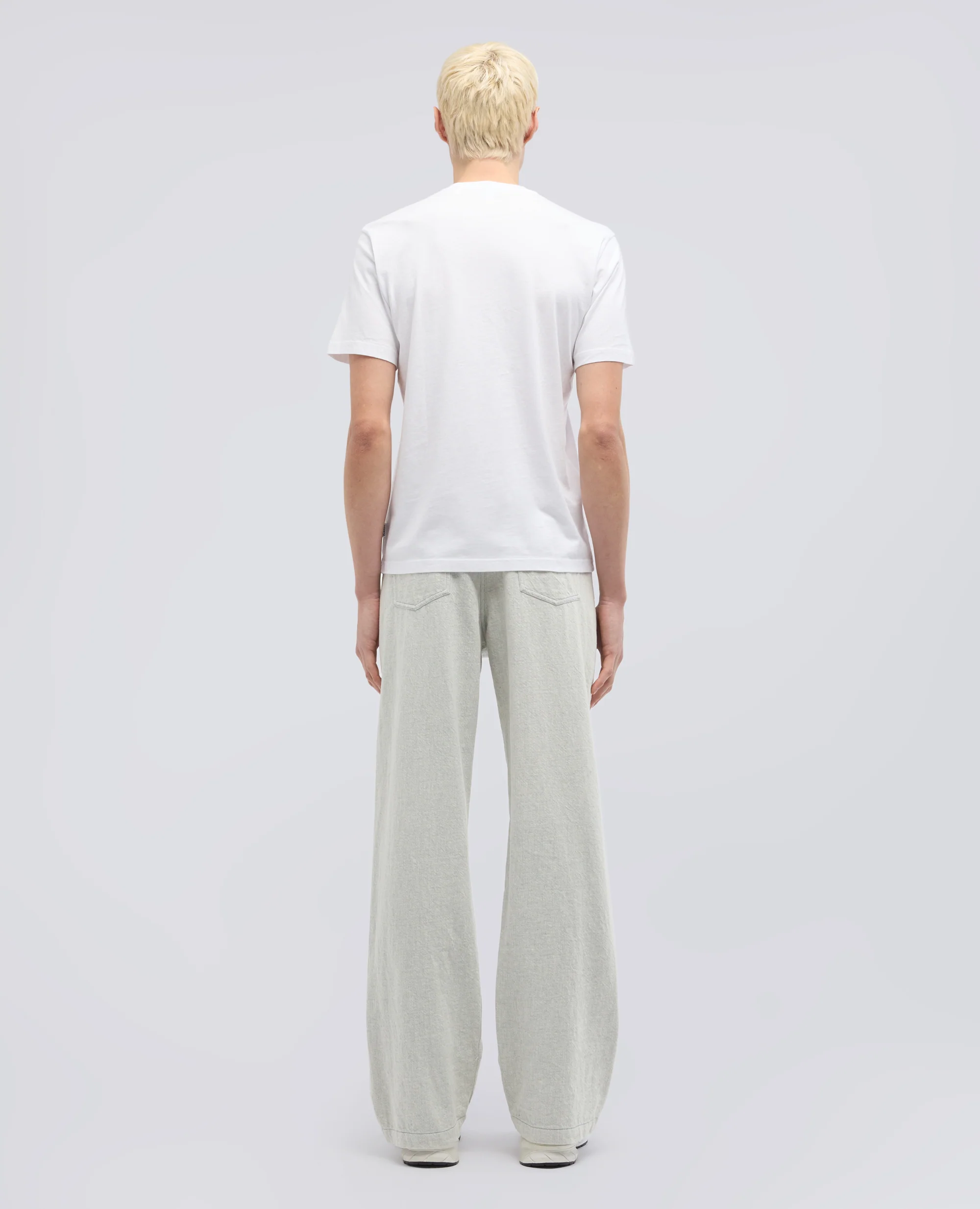 T-SHIRT IN JERSEY DI COTONE - BIANCO - Image 3