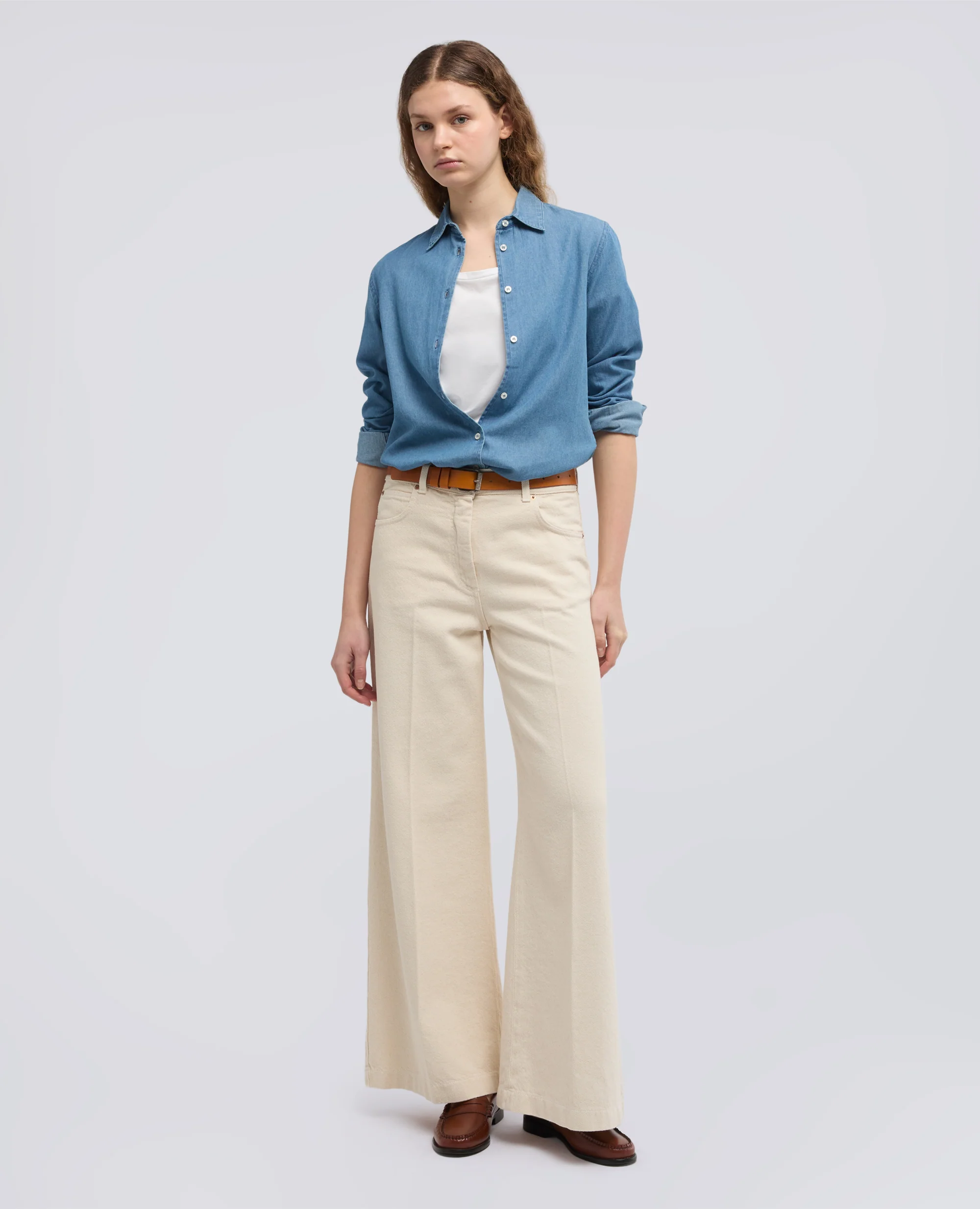 T-SHIRT IN JERSEY DI COTONE - BIANCO - Image 2