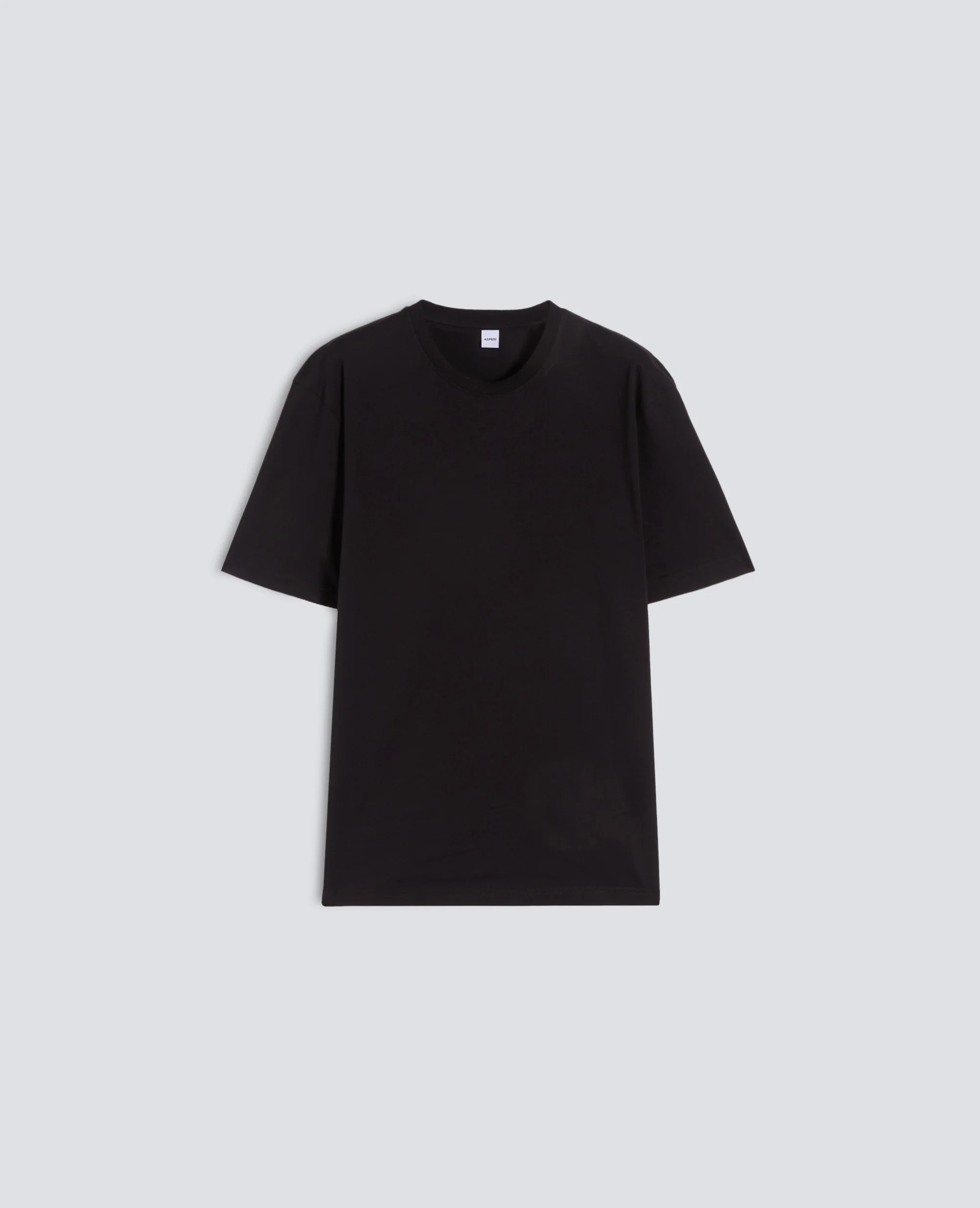 T-SHIRT IN JERSEY DI COTONE - NERO