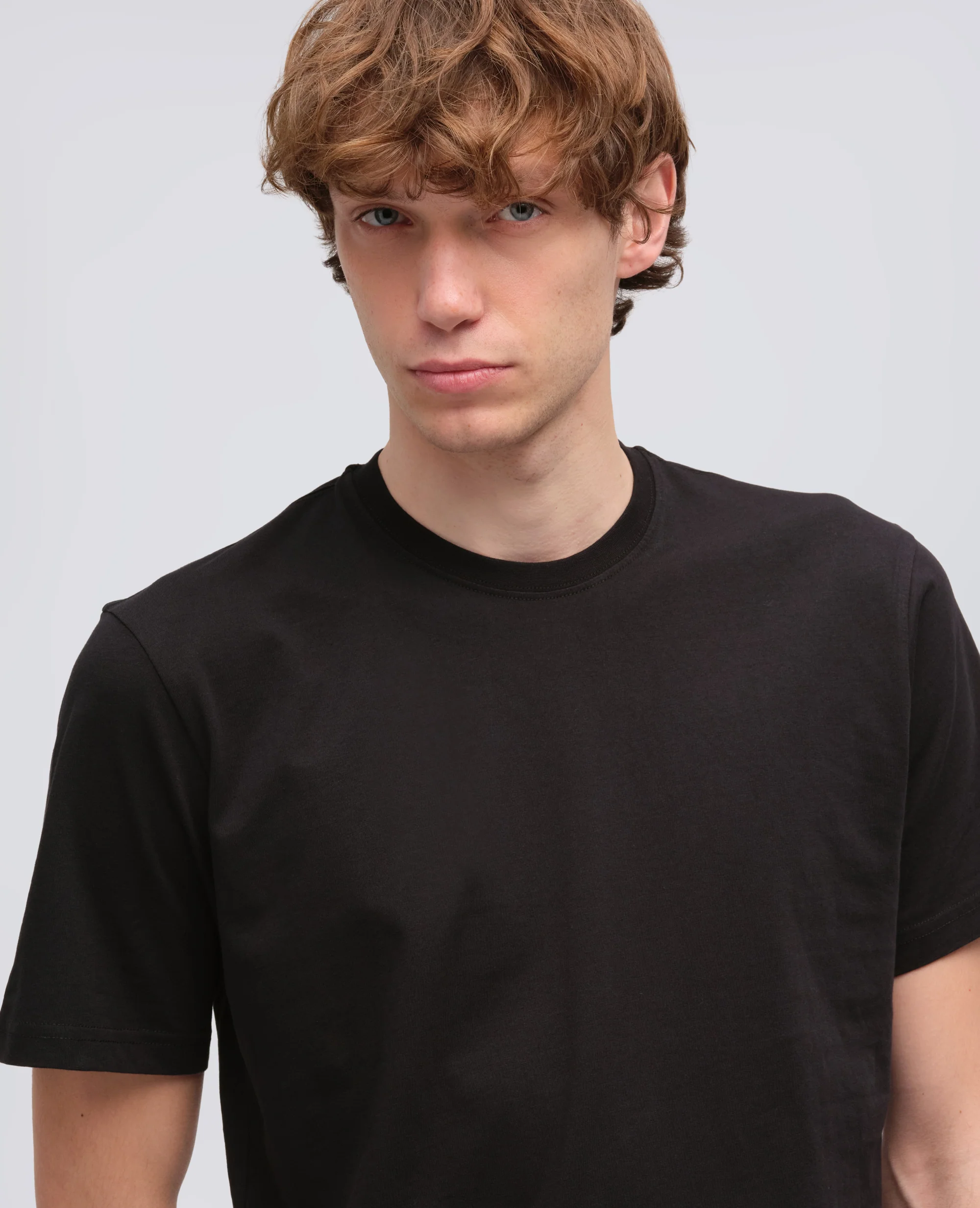 T-SHIRT IN JERSEY DI COTONE - NERO - Image 4