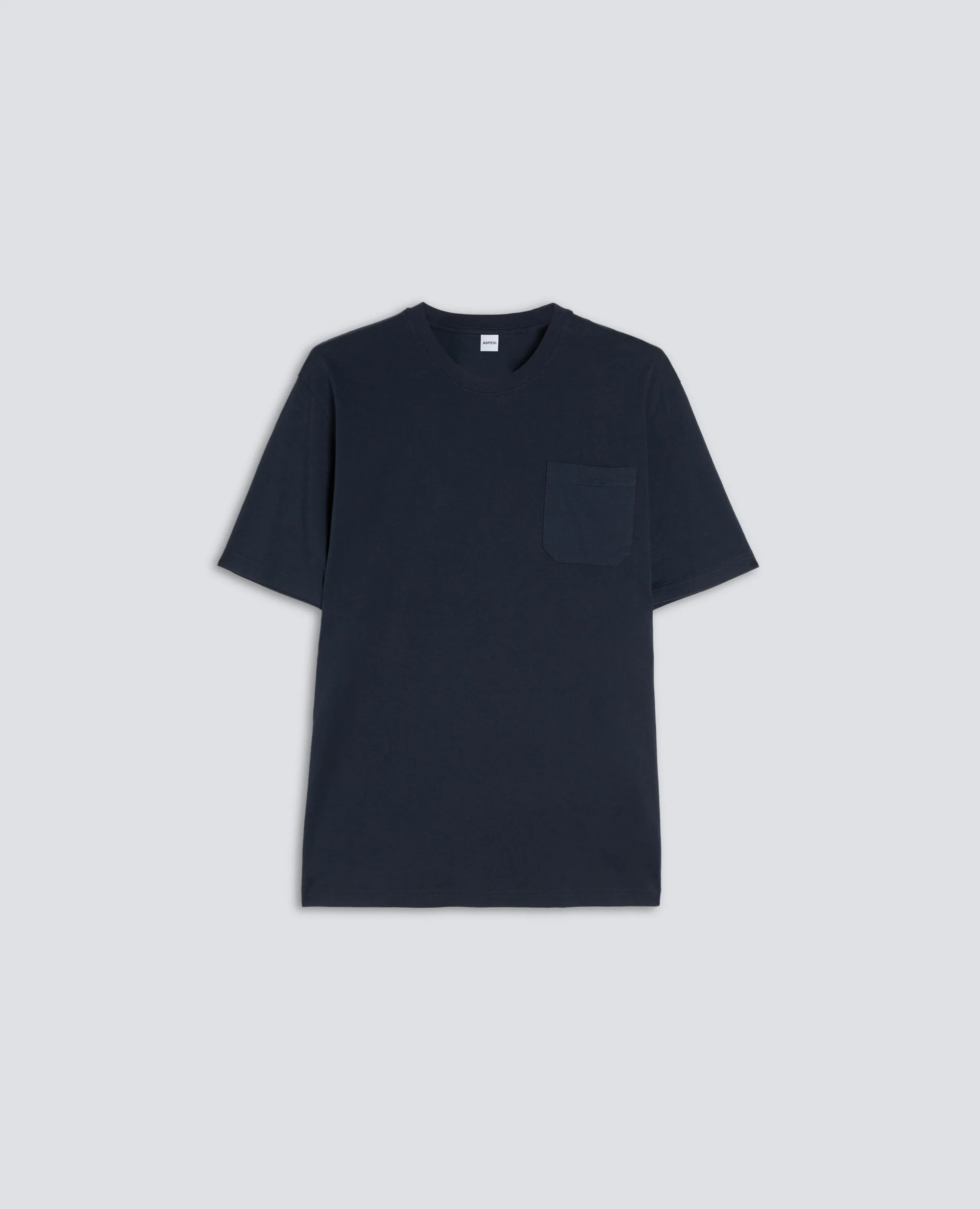 T-SHIRT IN JERSEY DI COTONE - NAVY