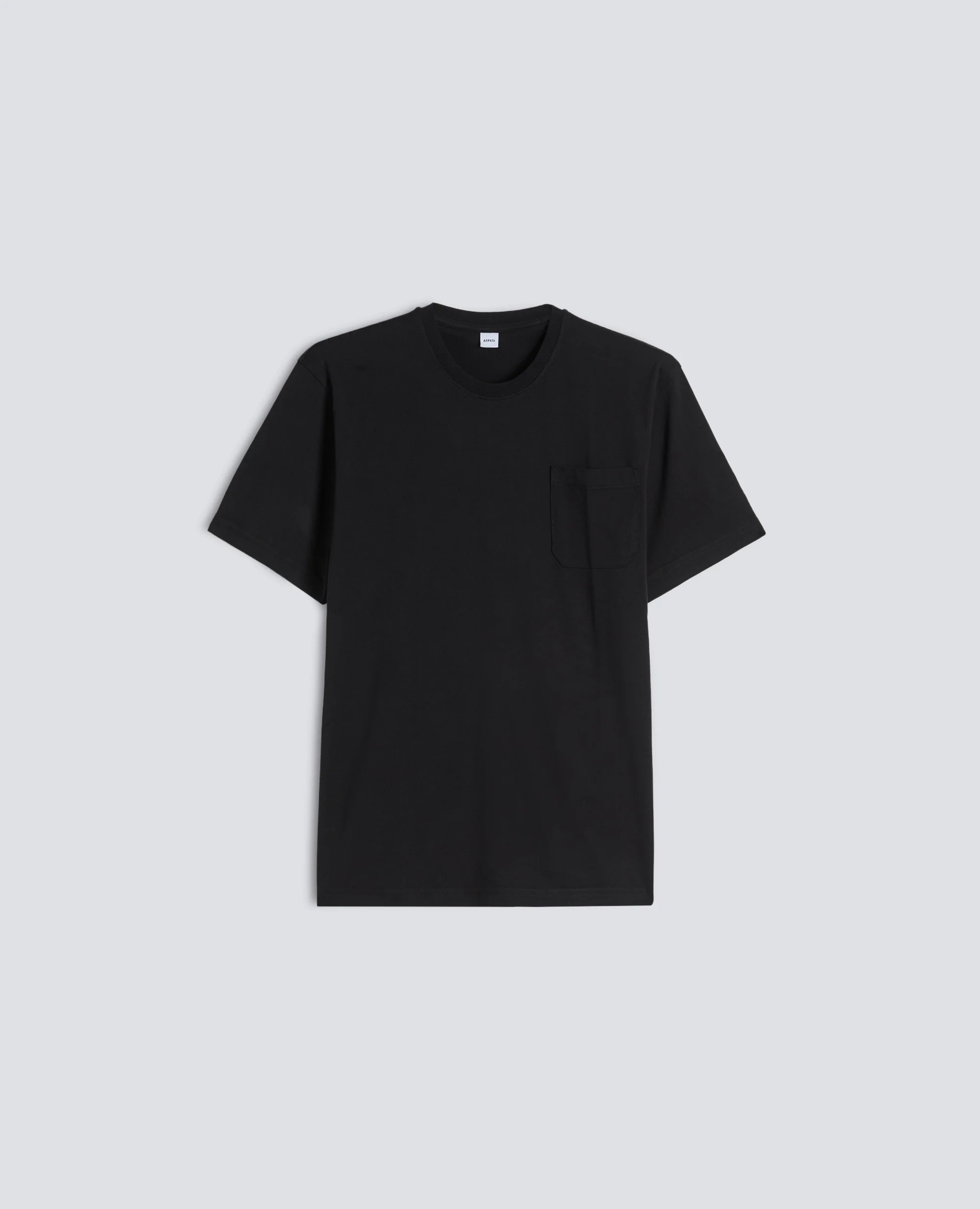 T-SHIRT IN JERSEY DI COTONE - NERO
