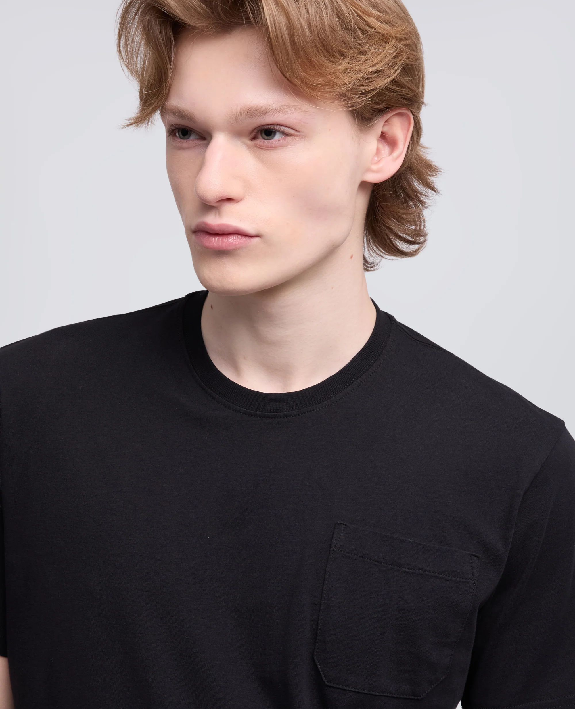 T-SHIRT IN JERSEY DI COTONE - NERO - Image 4