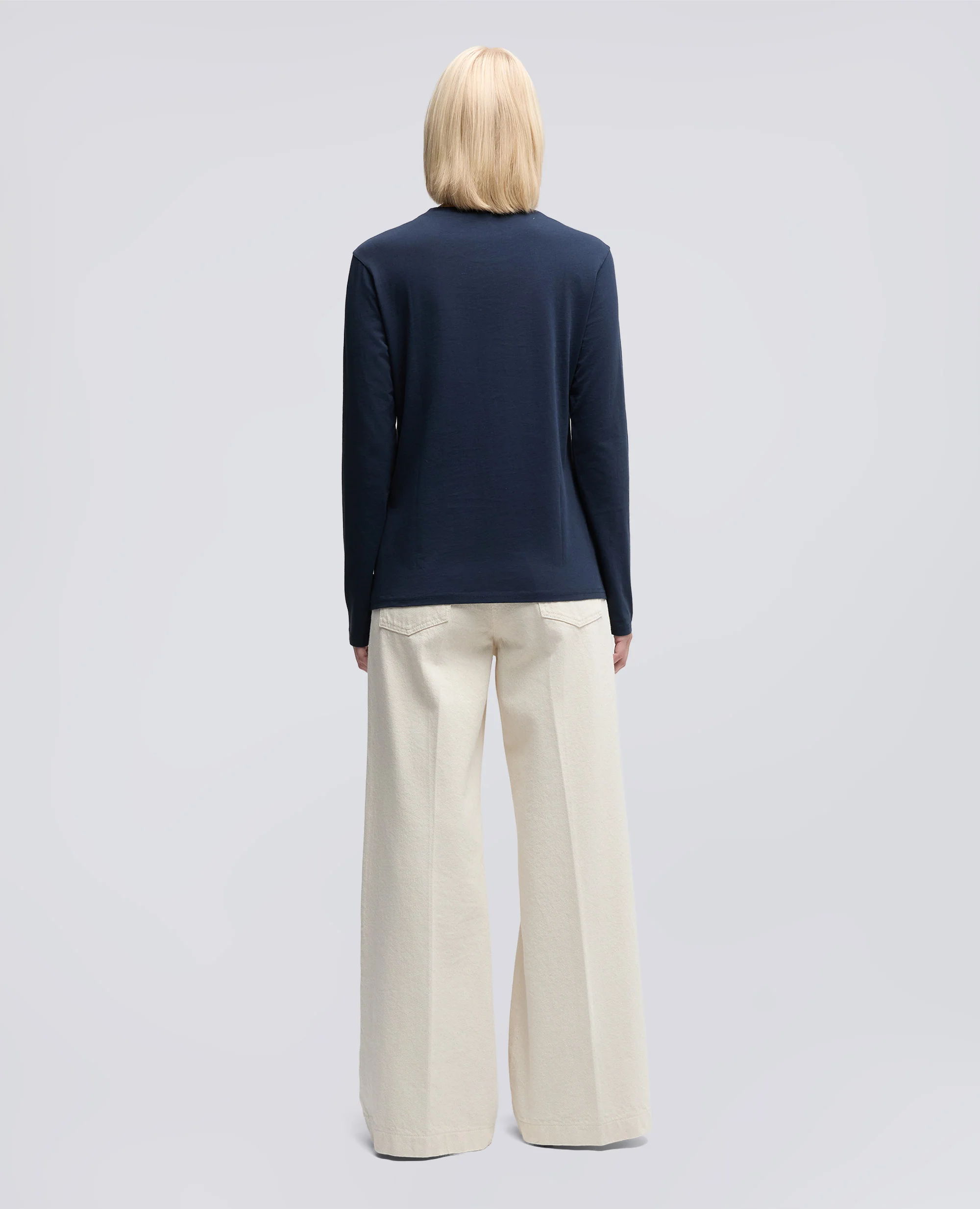 TSHIRT MANICA LUNGA SILENZIO - NAVY - Image 3
