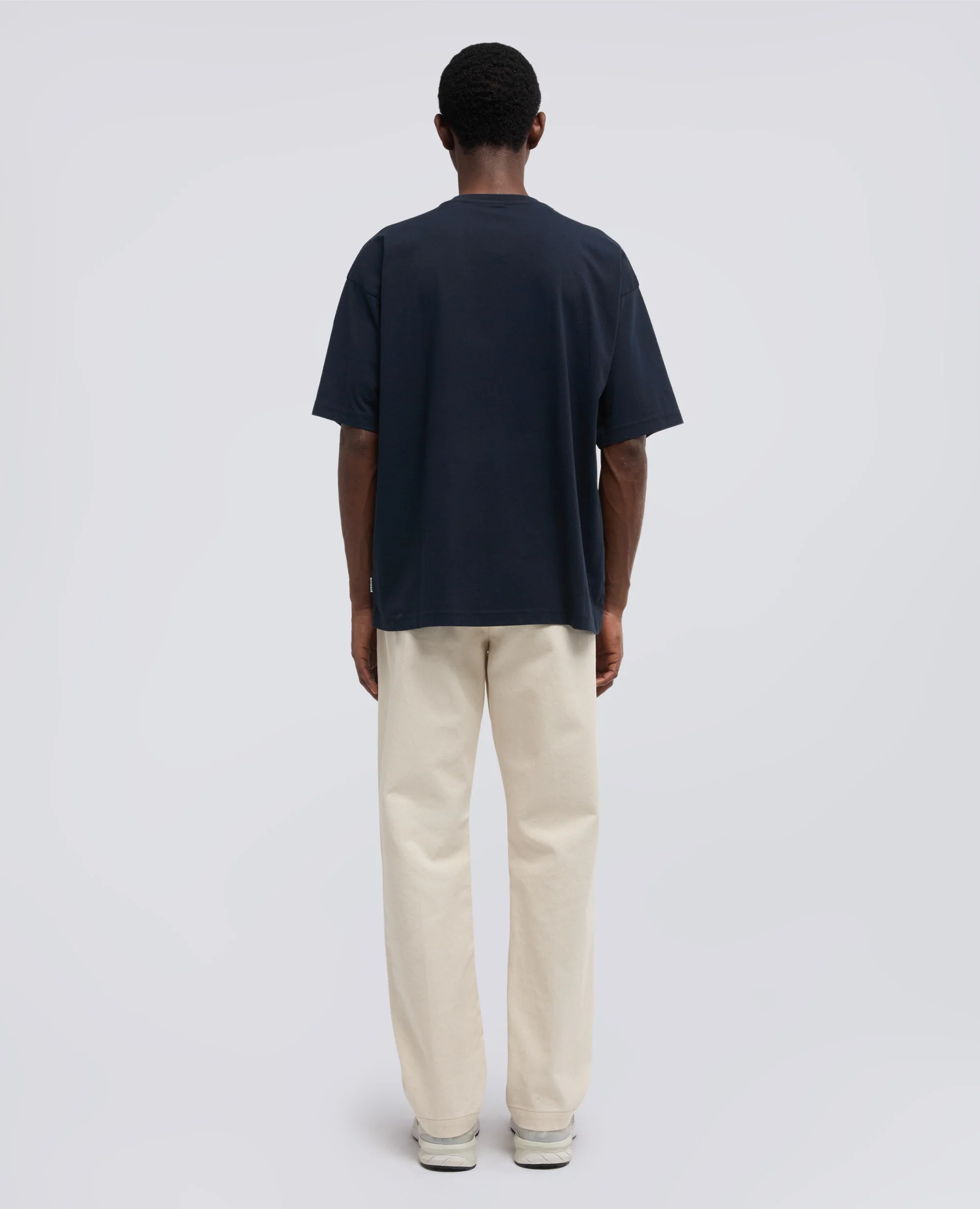 T-SHIRT IN JERSEY DI COTONE CON STAMPA "NON E COME SEMBRA" - NAVY - Image 3